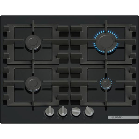 Bosch Piano Cottura Incasso Gasvetro Temper. 4zone 60cm Nero Pnp6b6k40