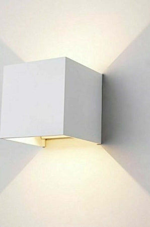 12W Lampada COB LED Cubo Applique Parete 220V Luce Biemissione nera o bianca  100lm/W Regolabile IP65 Illuminazione/Illuminazione per esterni/Lampade da parete Zencoccostore - Formia, Commerciovirtuoso.it