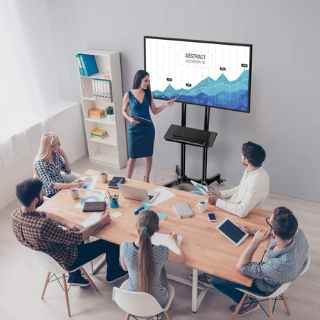 Trolley da Pavimento con Mensola per TV LCD/LED/Plasma 37-70''