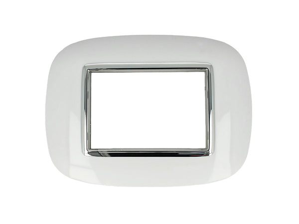 SANDASDON Placca Oval 3M Bianco Compatibile Con Bticino Axolute