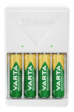 Caricabatterie Compatto a Spina Pocket Charger per 4 pile AA/AAA
