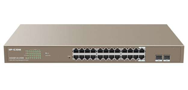 Switch PoE Cloud Managed 24GE+2SFP, G3326P-24-410W