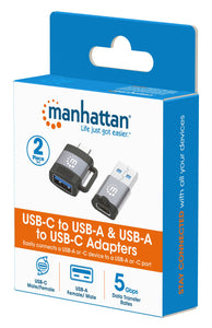 Set 2 Adattatori USB-C&trade a USB-A & USB-A a USB-C&trade