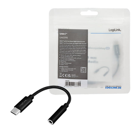 Cavo Adattatore Convertitore Audio da USB-C&trade Maschio a 3,5 mm Femmina 13 cm