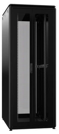 Armadio Server Rack 19'' 800x1000 42U Nero Porta Grigliata Doppio Battente serie Evolution Ventilato