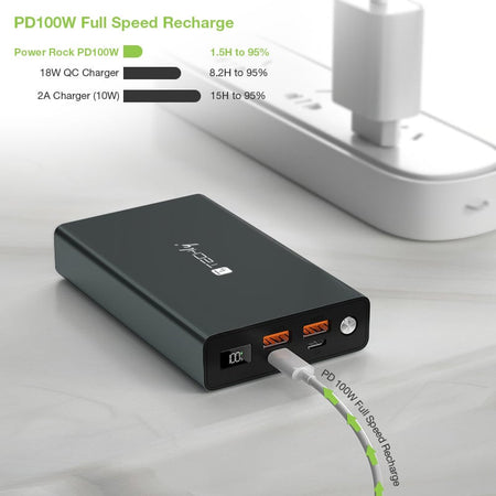 Power Bank Smartphone 30000 mAh 100W USB-C&trade 4 Porte Output