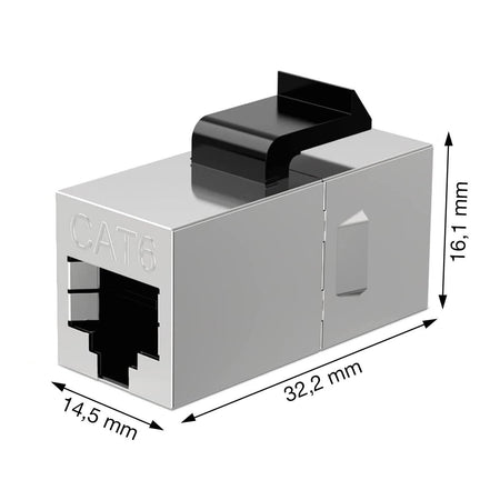 Accoppiatore di Rete Cat.6 F/F Schermato FTP