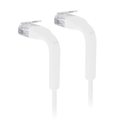 Cavo Slim Patch di Rete Pieghevole in Rame Cat.6A U/UTP 0,5m Bianco
