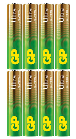 Confezione 8 Batterie GP Ultra Alcaline MiniStilo AAA 24AU/LR03