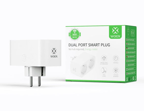 Presa Intelligente 2xSchuko IP20 Controllo Vocale Alexa, R6153