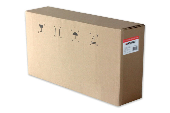 Mensola per Rack 19'' 470 mm 1U Grigia 4 punti