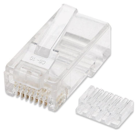 Plug Modulari RJ45 Cat5E con Slitta per Cavo Flessibile UTP