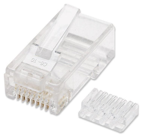 Plug Modulari RJ45 Cat6 con Slitta per Cavo Flessibile UTP