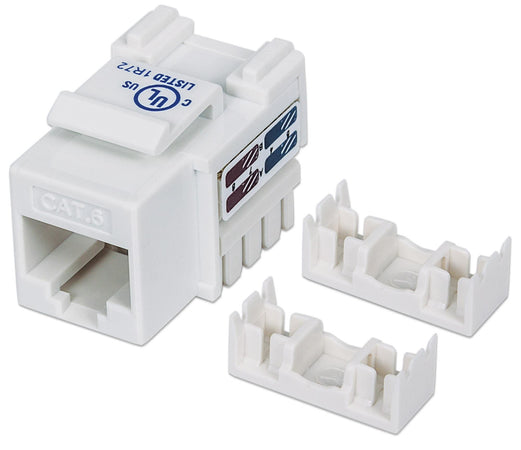Frutto Keystone RJ45 Cat.6 UTP non schermato Bianco