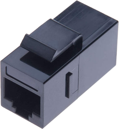 Accoppiatore RJ45 F/F UTP Cat5e Keystone Nero