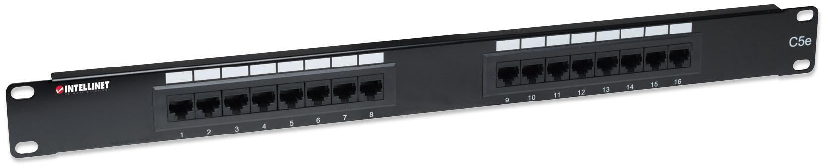 Pannello Patch UTP 16 posti RJ45 cat. 5E