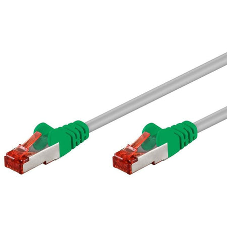 Cavo di rete Patch Cross in Rame Cat. 6 Verde/Grigio SF/UTP 3 mt
