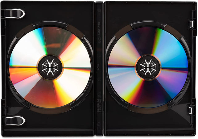 Custodia Doppia per DVD/CD BOX Nero