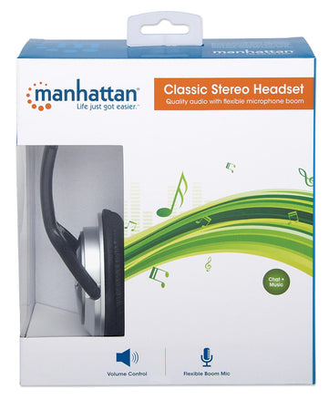Cuffia Stereo Classica con Microfono 2x3.5mm