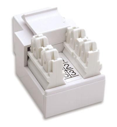 Frutti Telefonici RJ11/RJ12 Keystone Bianco