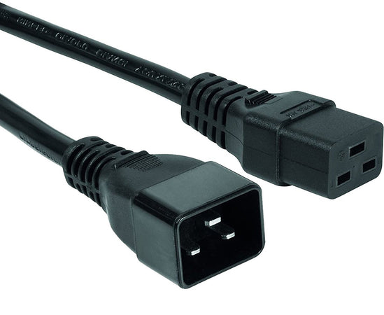 Cavo Prolunga di Alimentazione C19 F a C20 M 2,0 mt nero