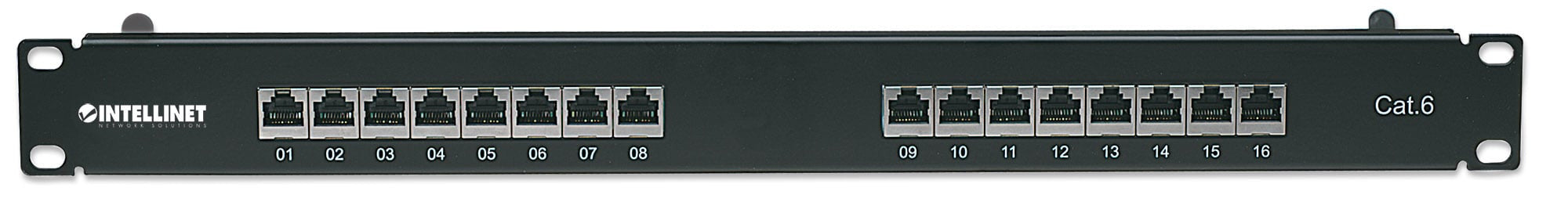 Pannello patch STP 16 posti RJ45 cat. 6