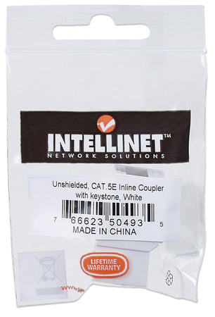 Accoppiatore RJ45 F/F UTP Cat5e Keystone Bianco