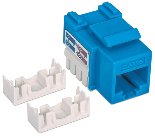 Frutto Keystone RJ45 Cat.6 UTP non schermato Blu