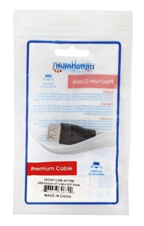 Adattatore USB A femmina a Mini B maschio