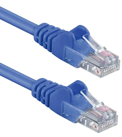 Cavo di rete Patch CCA Cat. 5e Blu UTP 1 mt