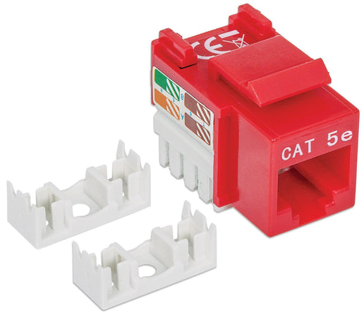 Frutto Keystone RJ45 Cat5e UTP Rosso