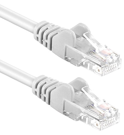 Cavo di rete Patch in Rame Cat. 5e Bianco UTP 0,3 m