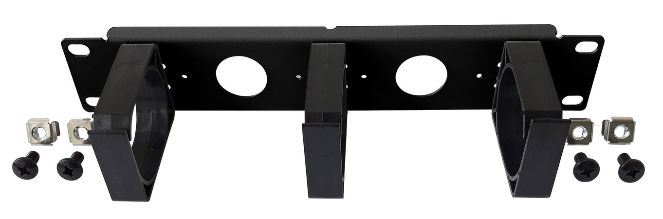 Pannello Passacavi 1U per Armadio 10'' Nero