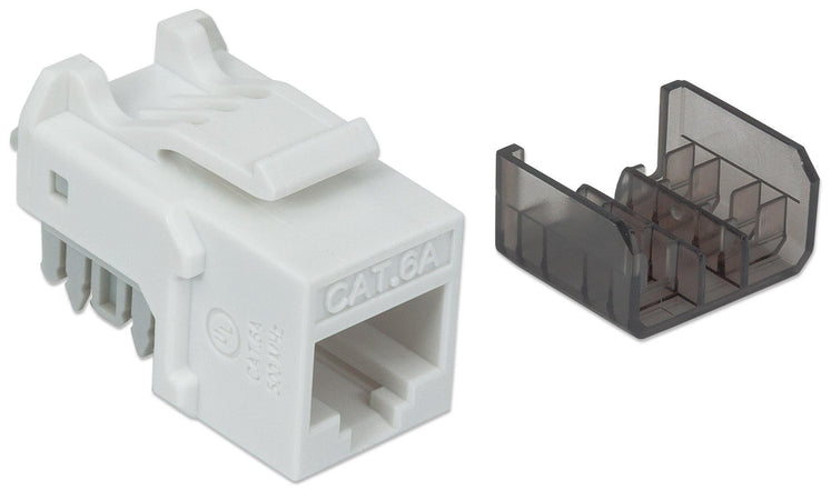 Frutto Keystone RJ45 Cat6A UTP 10 Gigabit Bianco