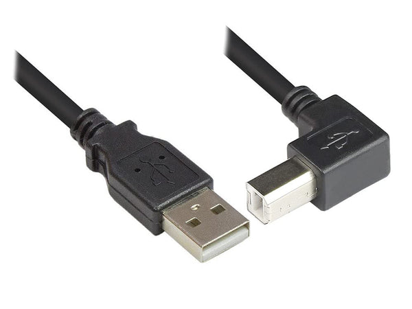 Cavo USB 2.0 A maschio/B maschio angolato 0.5 m