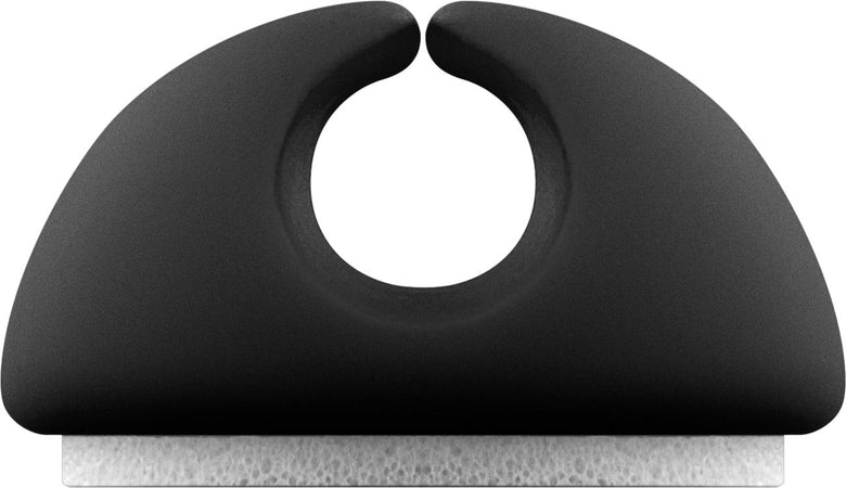 Set Fermacavo Adesivi da Scrivania Nero