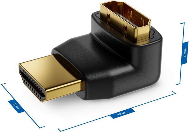 Adattatore HDMI&trade Maschio / Femmina 90° Verso il Basso