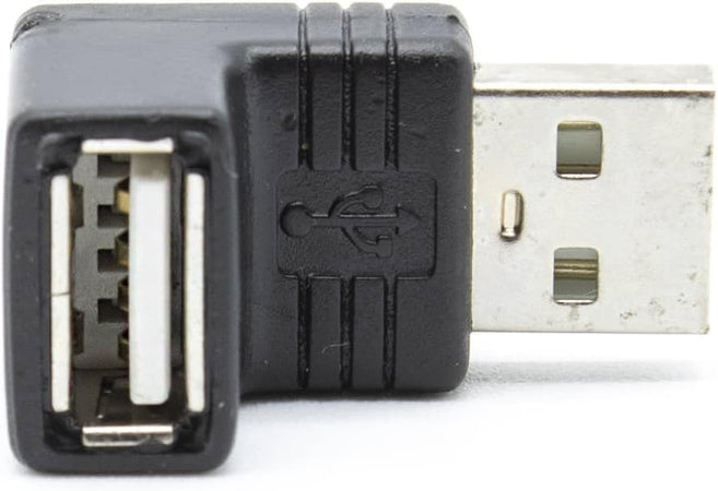 Adattatore USB A maschio/A femmina 90°