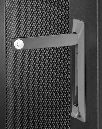 Maniglia Girevole per Porta Armadi Rack Nera