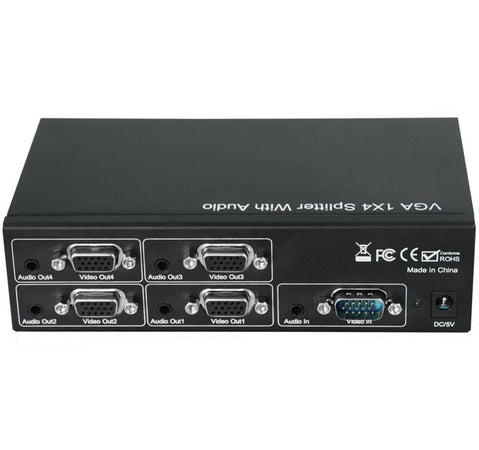 Splitter Video VGA 1x4 con audio