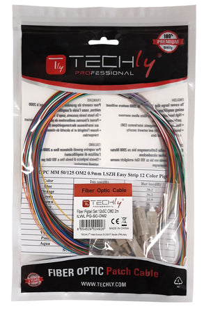 Set 12 Pigtail Fibra Ottica Multimodale OM2 SC 50/125 2 m