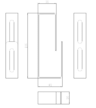 Passacavi per Armadi Rack Grigio