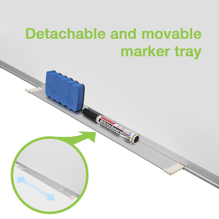 Lavagna Magnetica Laccata Bianca Cancellabile a Secco 90x180 cm