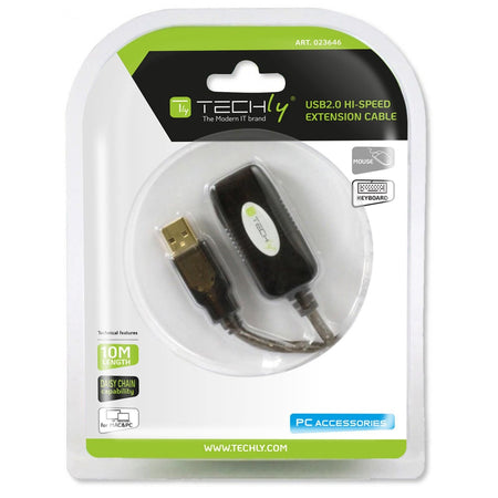Cavo Prolunga Attivo Extender USB Hi Speed Estensore di Segnale 10m Nero