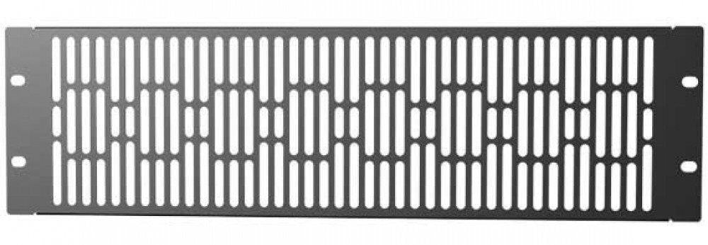Pannello di Chiusura Ventilato 3U Nero per Rack Audio Video