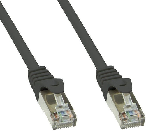 Cavo di rete Patch in rame Cat.6 Nero SFTP LSZH 0,5m