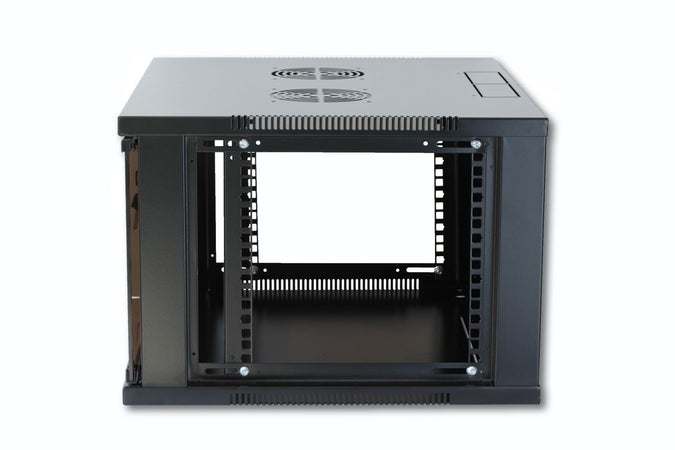 Armadio Rack 19'' a Muro 9U prof. 450 Nero Assemblato