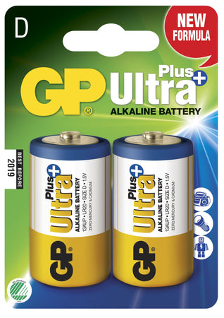 Blister 2 Batterie Torcia D GP Ultra Plus