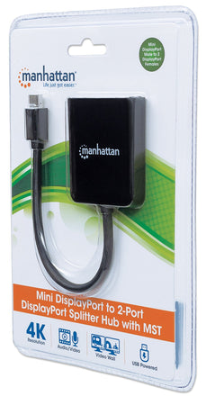 Splitter Hub Mini DisplayPort a 2 porte DisplayPort con MST
