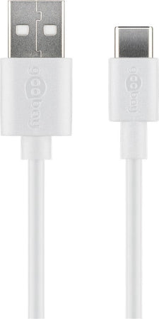 Cavo USB A Maschio 2.0 / USB-C Maschio 0,5m Bianco